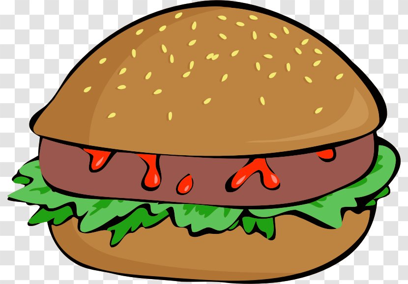 Hamburger Veggie Burger Cheeseburger French Fries Fast Food - Ketchup - Hot Dog Transparent PNG