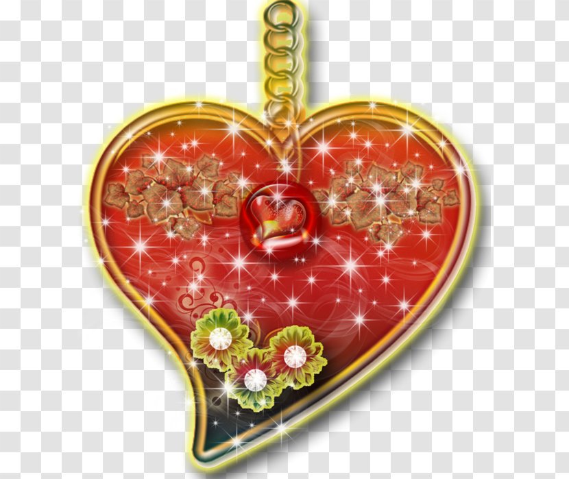 Download Heart Christmas Ornament Cartoon Transparent PNG