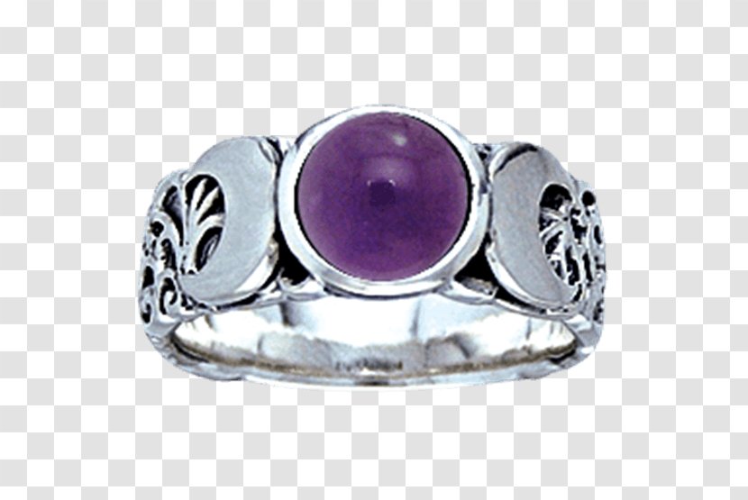 Amethyst Earring Silver Jewellery - Pandora - Ring Transparent PNG