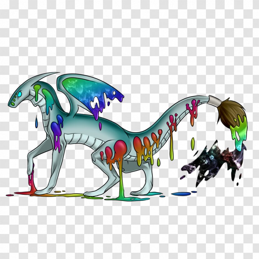 Horse Dinosaur Illustration Dragon Mammal - Animal Figure Transparent PNG