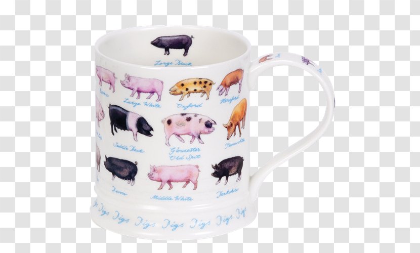 Coffee Cup Mug Ceramic Pig Transparent PNG