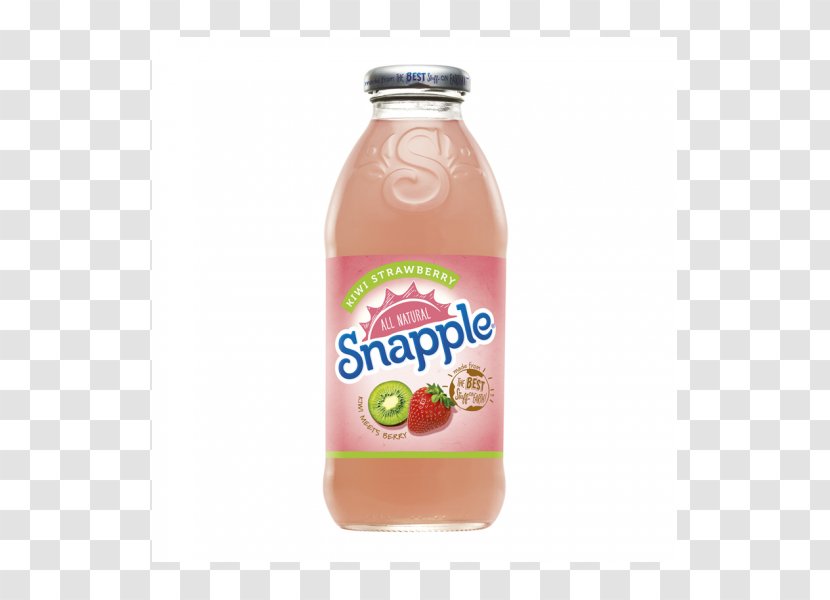 Strawberry Juice Punch Tea Snapple - Flavor Transparent PNG
