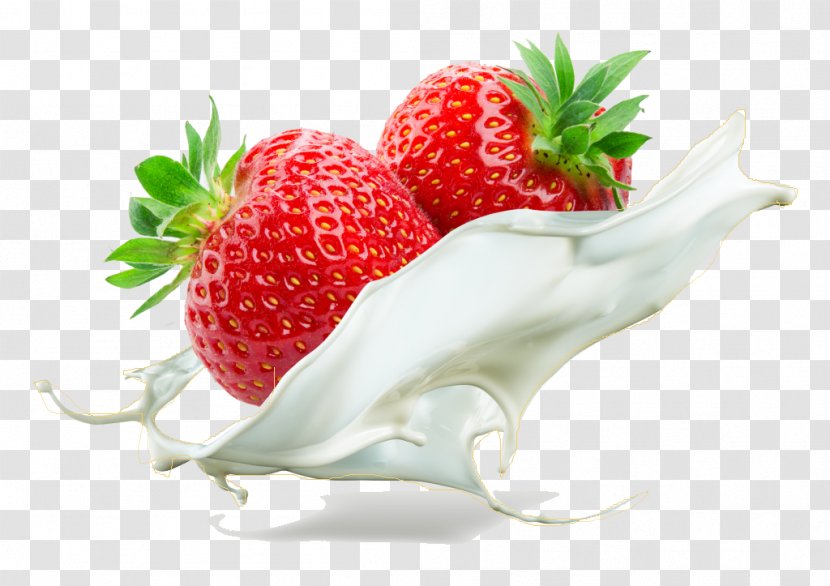 Ice Cream Milkshake Juice - Natural Foods - Dynamic Strawberry Milk Transparent PNG