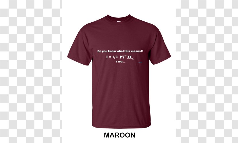 T-shirt Hoodie Sleeve Top - Text - Maroon Tshirt Transparent PNG