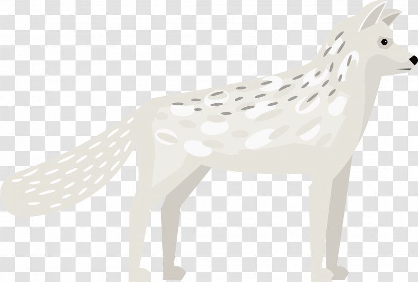 Dog Canidae White Pet Pattern - Fox Vector Transparent PNG