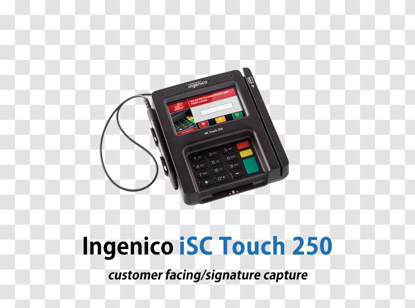 EMV PIN Pad Point Of Sale Ingenico Payment Terminal - Card Reader - Device Flyer Transparent PNG