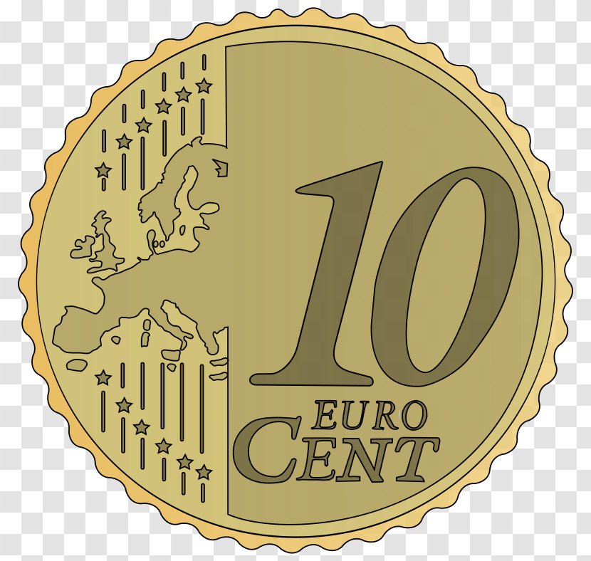 1 Cent Euro Coin 50 10 Clip Art - Coins Transparent PNG
