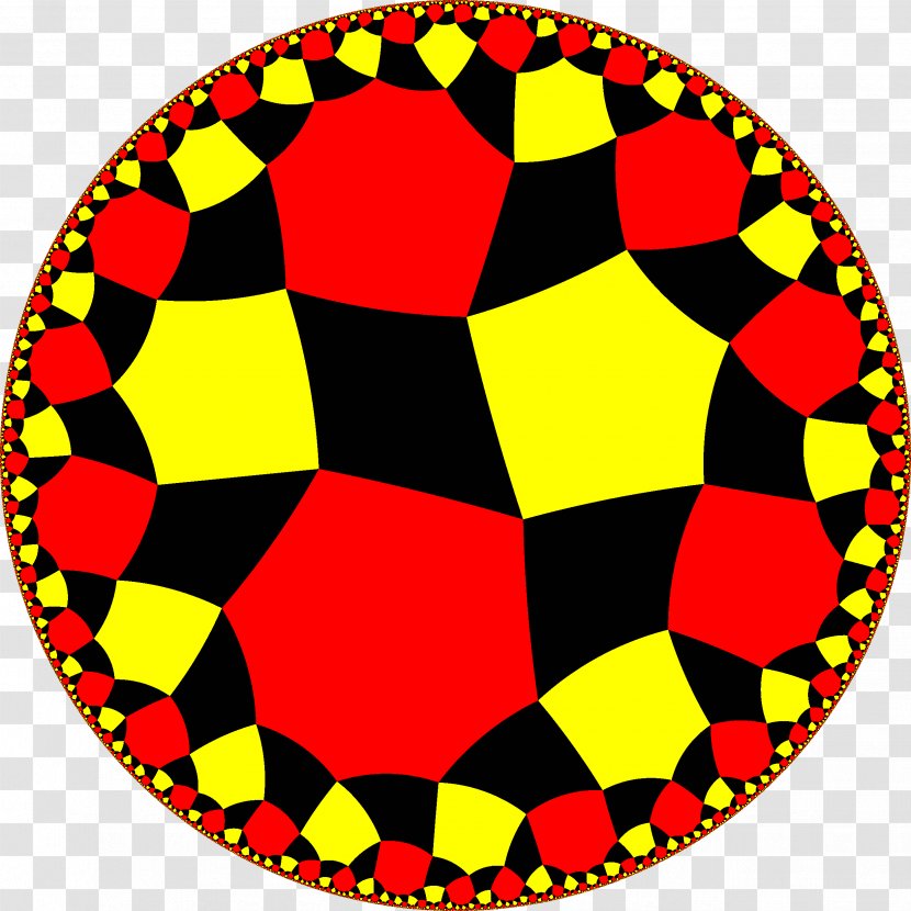 Rhombipentahexagonal Tiling Rhombitetraheptagonal Tessellation Uniform Geometry - Tilings In Hyperbolic Plane - Area Transparent PNG