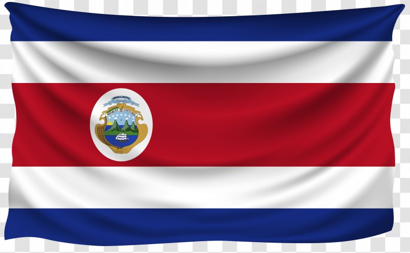 Flag Of Costa Rica Clip Art - Blank Map - Gold Color Border Transparent PNG