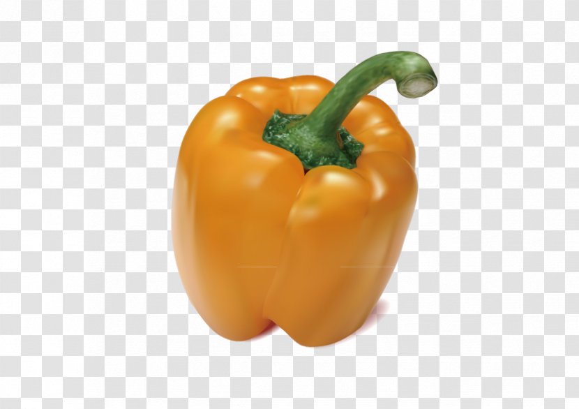 Bell Pepper Habanero Chili Yellow - Local Food - Vector Space Law Transparent PNG