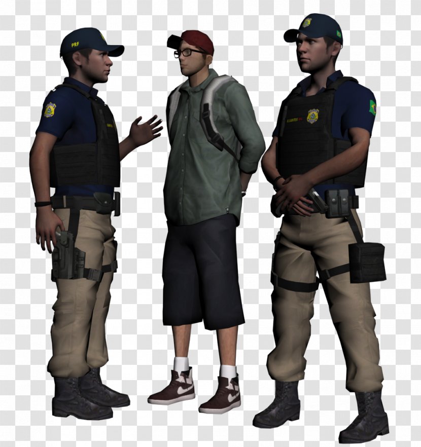 Grand Theft Auto: San Andreas Military Uniform Mod Police - Agente Transparent PNG
