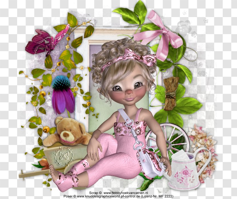 Lilac Character PSP Flower - Doll Transparent PNG