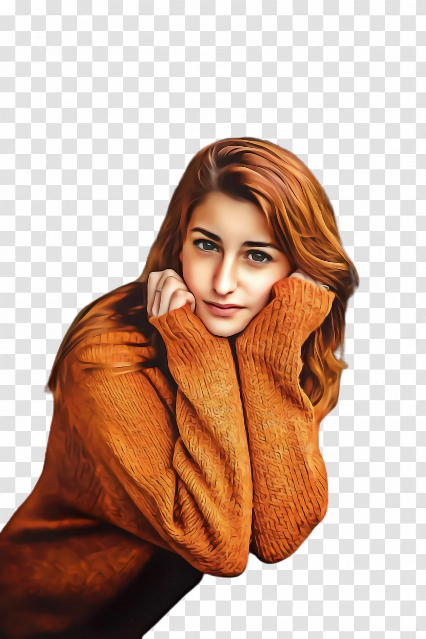 Winter Girl - Smile - Drawing Transparent PNG