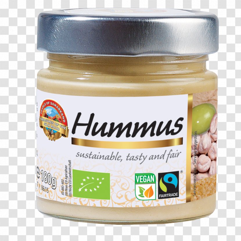 Hummus Fair Trade Vegetarianism Gluten Organic Food - Veganism Transparent PNG