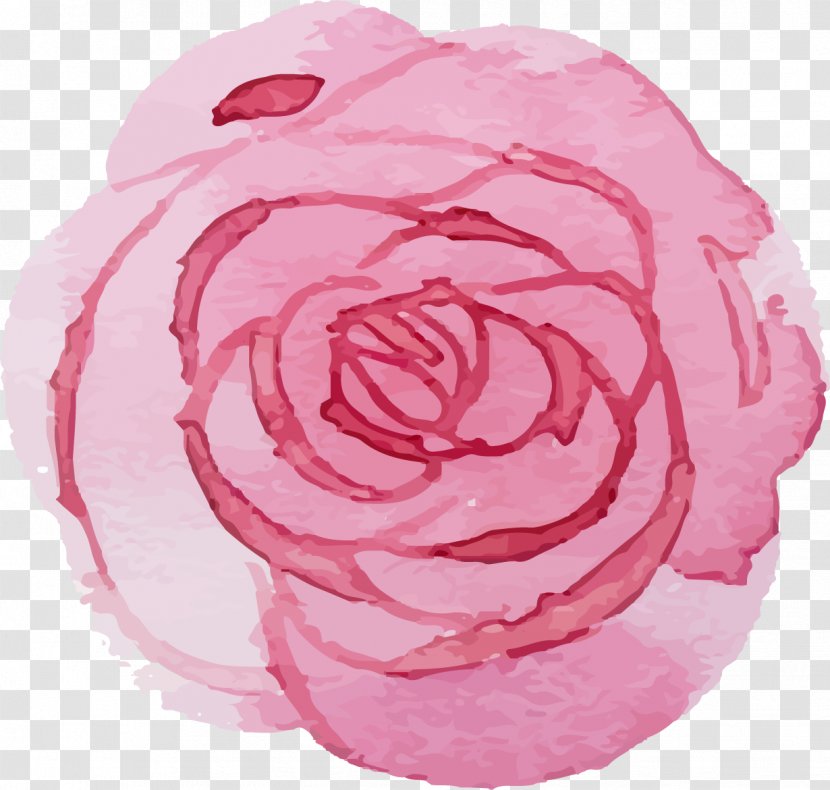 Garden Roses Image Watercolor Painting Clip Art - Pink Transparent PNG