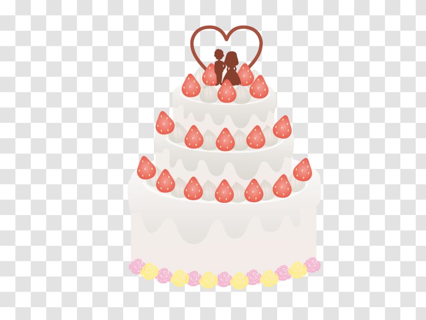 Wedding Cake Illustration - Food Transparent PNG