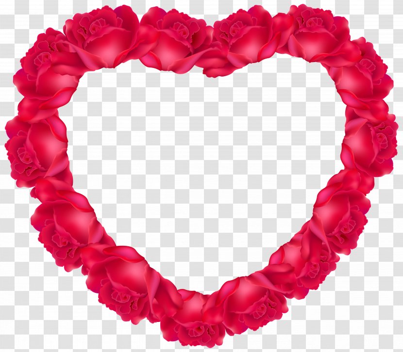Heart Rose Clip Art - Header - Coeur Transparent PNG