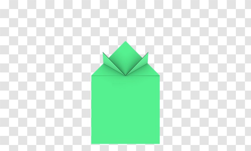 Green Rectangle Origami - Design Transparent PNG