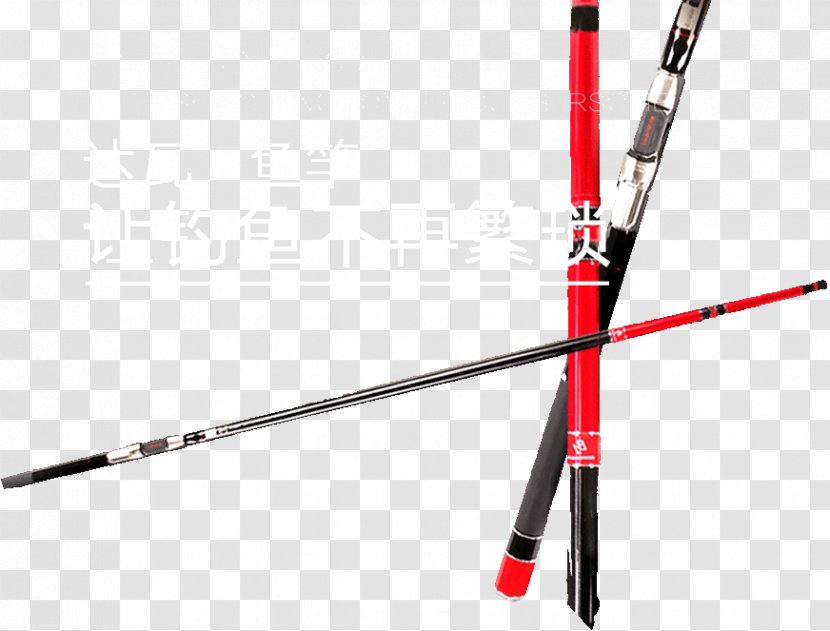 Material Ski Pole Sports Equipment - Fishing Industry Rod Main Map Transparent PNG