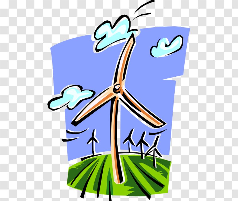 Clip Art Wind Farm Power Renewable Energy Development - Organism Transparent PNG