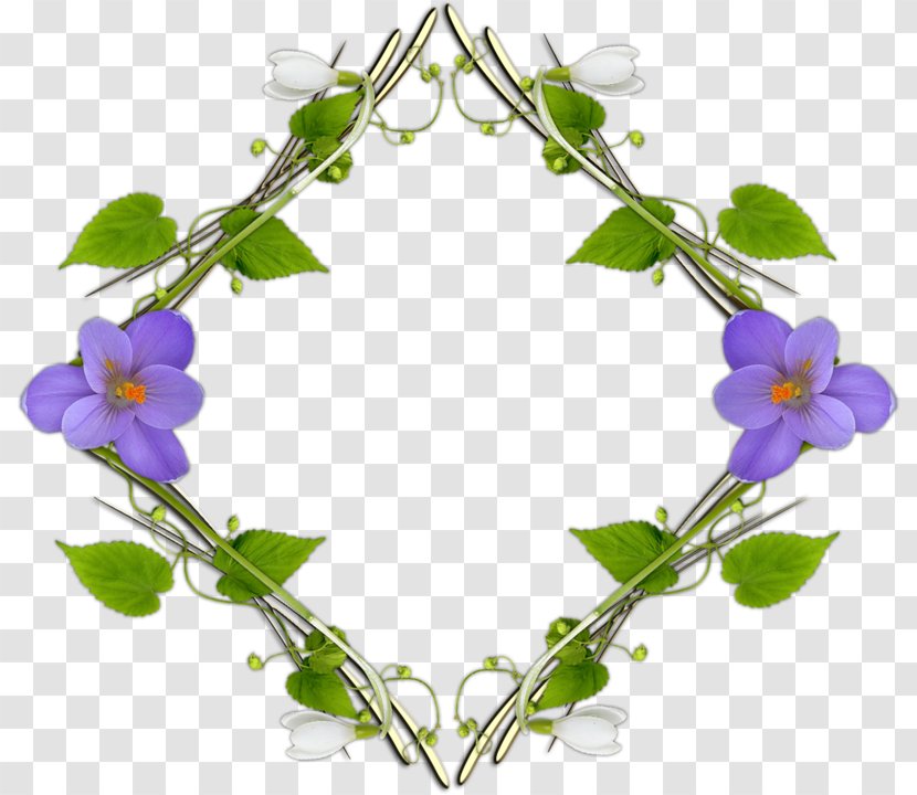 Clip Art Image Borders And Frames Pansy - Flower - Violet Frame Transparent PNG