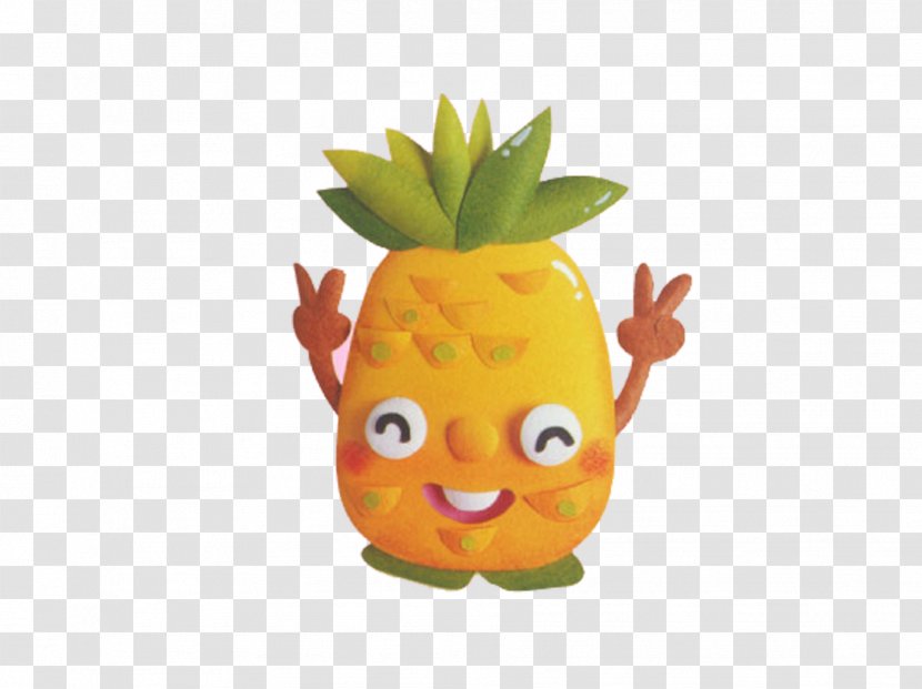 Pineapple Cartoon Drawing - Gesture Than Transparent PNG