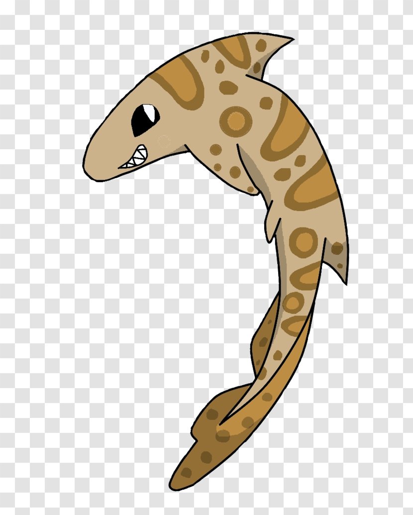 Giraffe Reptile Marine Mammal Neck Clip Art - Leopard Shark Transparent PNG