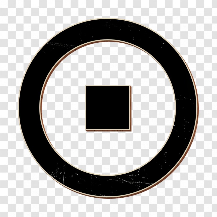 Stop Icon - Oval Logo Transparent PNG