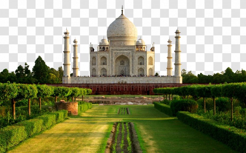 Taj Mahal Agra Fort Fatehpur Sikri Delhi New7Wonders Of The World - Mahal, India Building Eight Transparent PNG