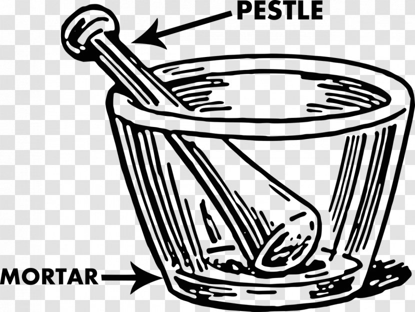 Mortar And Pestle Drawing Tool Clip Art Transparent PNG