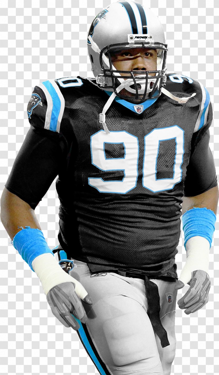 Carolina Panthers American Football Helmets Super Bowl 50 - Lacrosse Protective Gear - Panther Transparent PNG