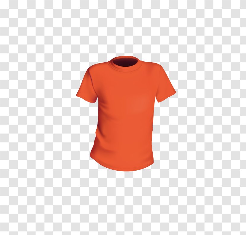 T-shirt Sleeve Designer - Printed Tshirt - Orange Sport T-Shirts Transparent PNG
