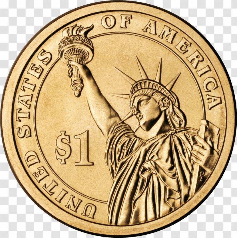 United States Dollar Coin Presidential $1 Program - Obverse And Reverse - Image Transparent PNG