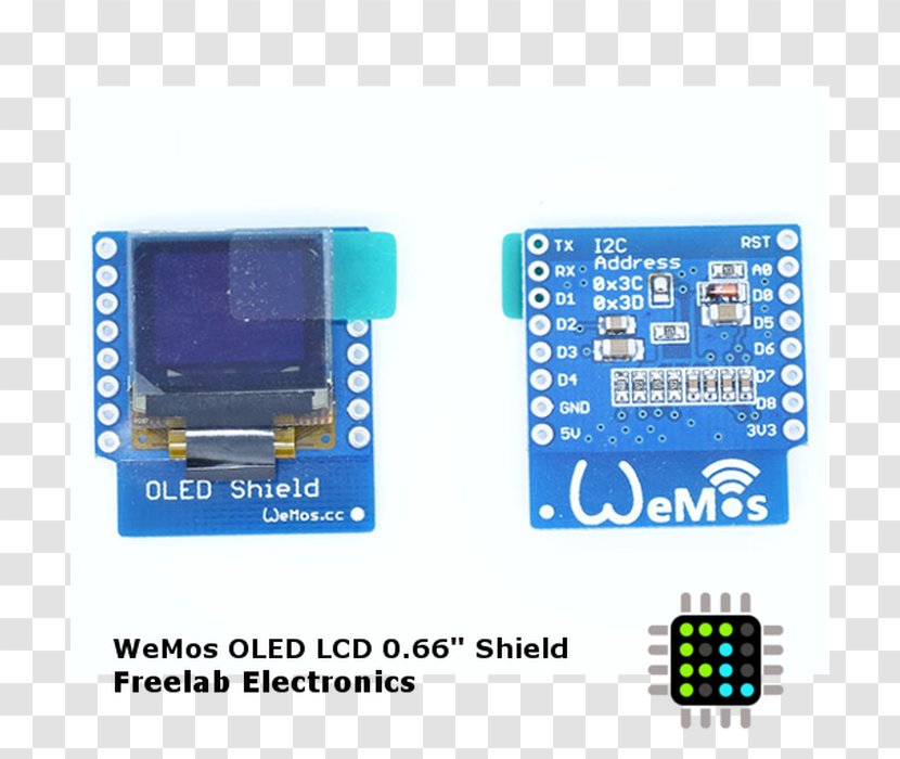 OLED ESP8266 I²C NodeMCU WeMos D1 Mini - Nodemcu - Wemos Transparent PNG