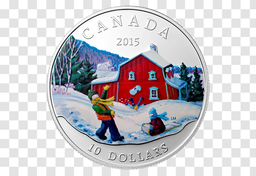 Coin Collecting Silver Bullion - Winter Scene Transparent PNG