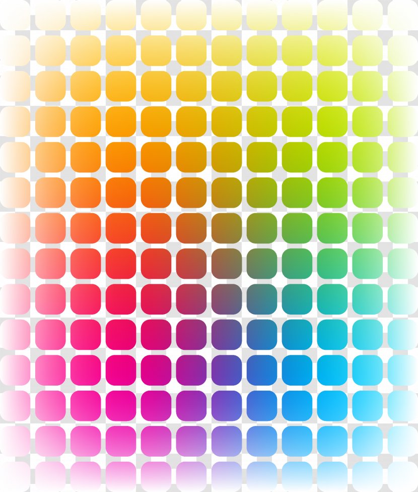 Glass Tile Grayscale Mosaic Color Chart - Colorful Squares Transparent PNG