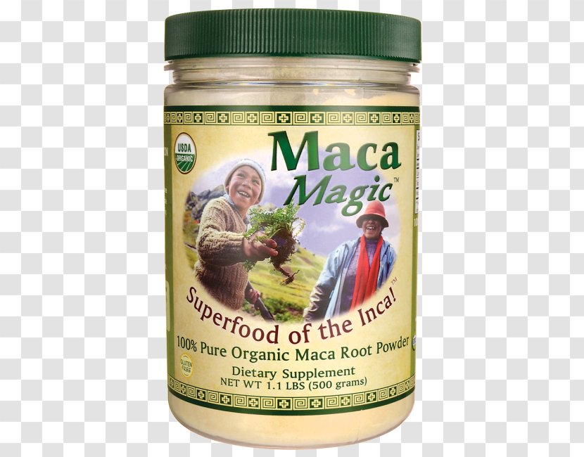 Maca Raw Foodism Organic Food Dietary Supplement Flavor - Ingredient - Root Transparent PNG