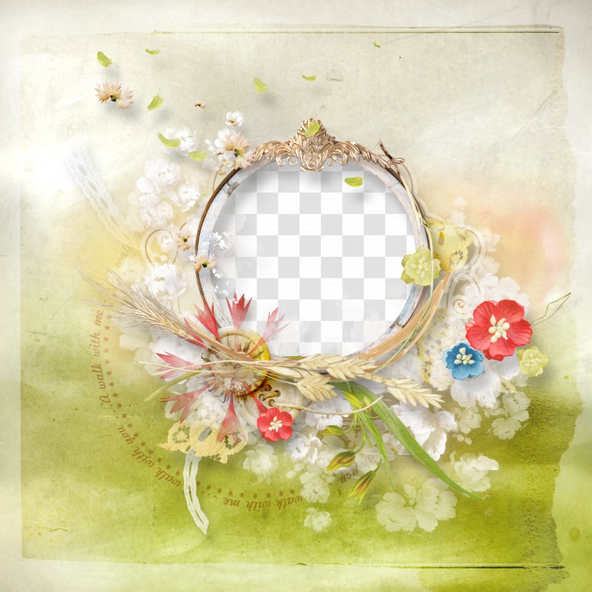 Picture Frame Floral Design Circle Flower - Floristry - Decoration Ring Transparent PNG