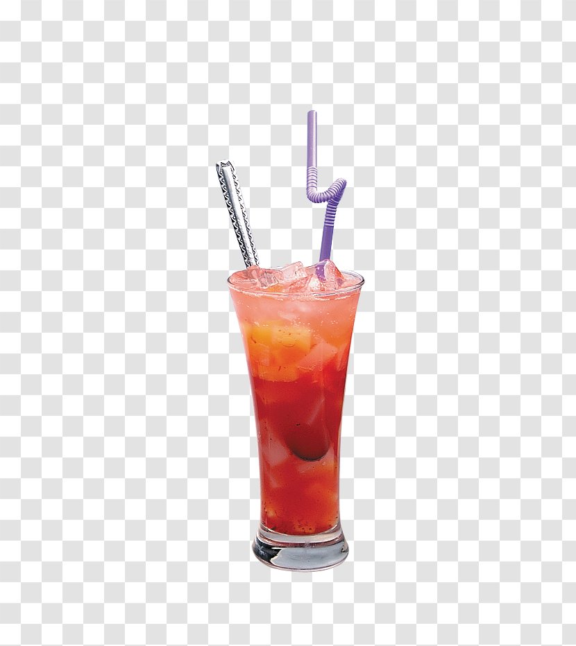 Ice Cream Bay Breeze Sea Singapore Sling Woo - Flower - Cold Drink Transparent PNG