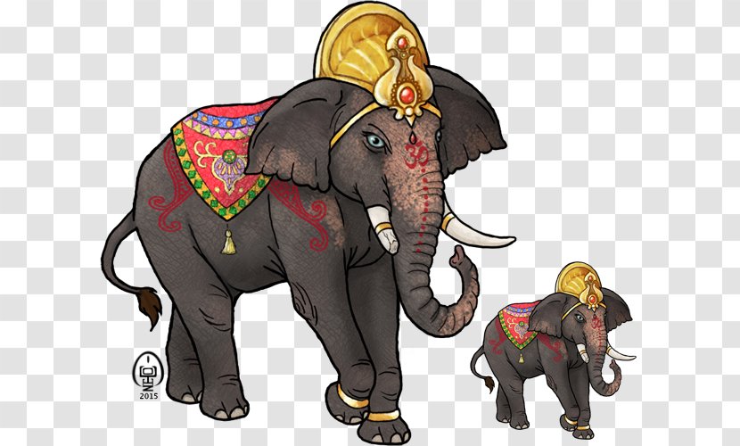 Ganesha Indian Elephant African Cartoon Transparent PNG