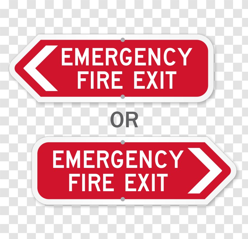 Traffic Sign Emergency Exit Arrow Transparent PNG