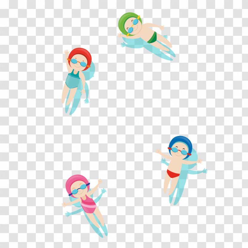 Swimming Cartoon Clip Art - Material Transparent PNG