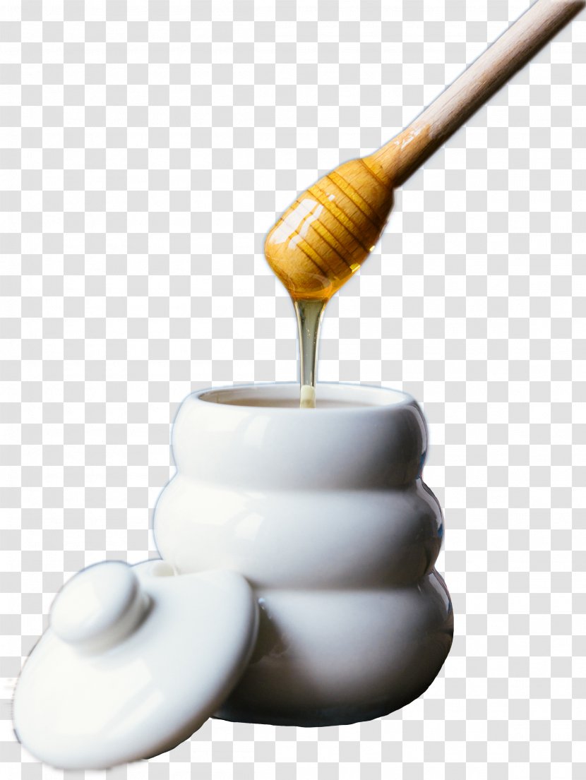 Yuja Tea Honey JD.com Bee Nectar - Coffee Jar Transparent PNG