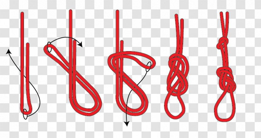 Figure-eight Knot Chain Sinnet Bowline On A Bight - Slip - Tie The Transparent PNG