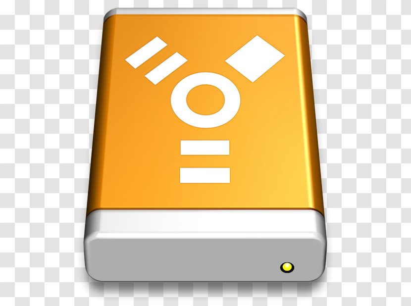 Hard Drives MacOS IEEE 1394 - Computer Icon - Orange Transparent PNG