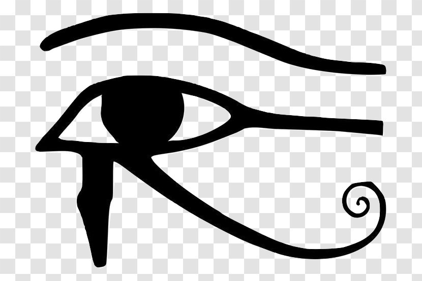 Ancient Egypt Eye Of Horus Ra Egyptian - Monochrome Photography - Symbol Transparent PNG