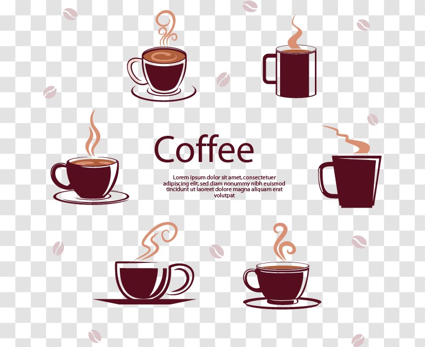 Coffee Cup Espresso Cafe Iced - Vector Material Transparent PNG