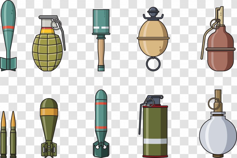 Euclidean Vector Download Icon - Glass Bottle - Military Weapons Transparent PNG