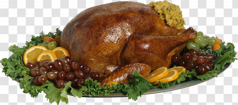 Roast Chicken Turkey Fried Thanksgiving - Goose Transparent PNG