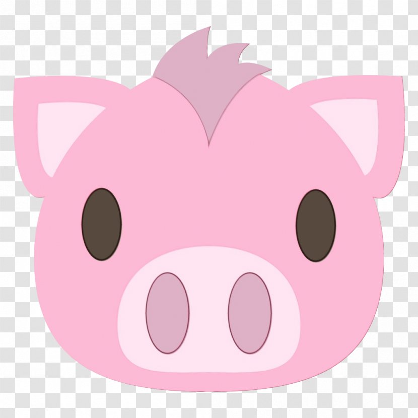 Pig Emoji - Cartoon - Smile Livestock Transparent PNG